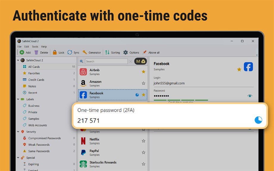 Password Manager SafeInCloud_3