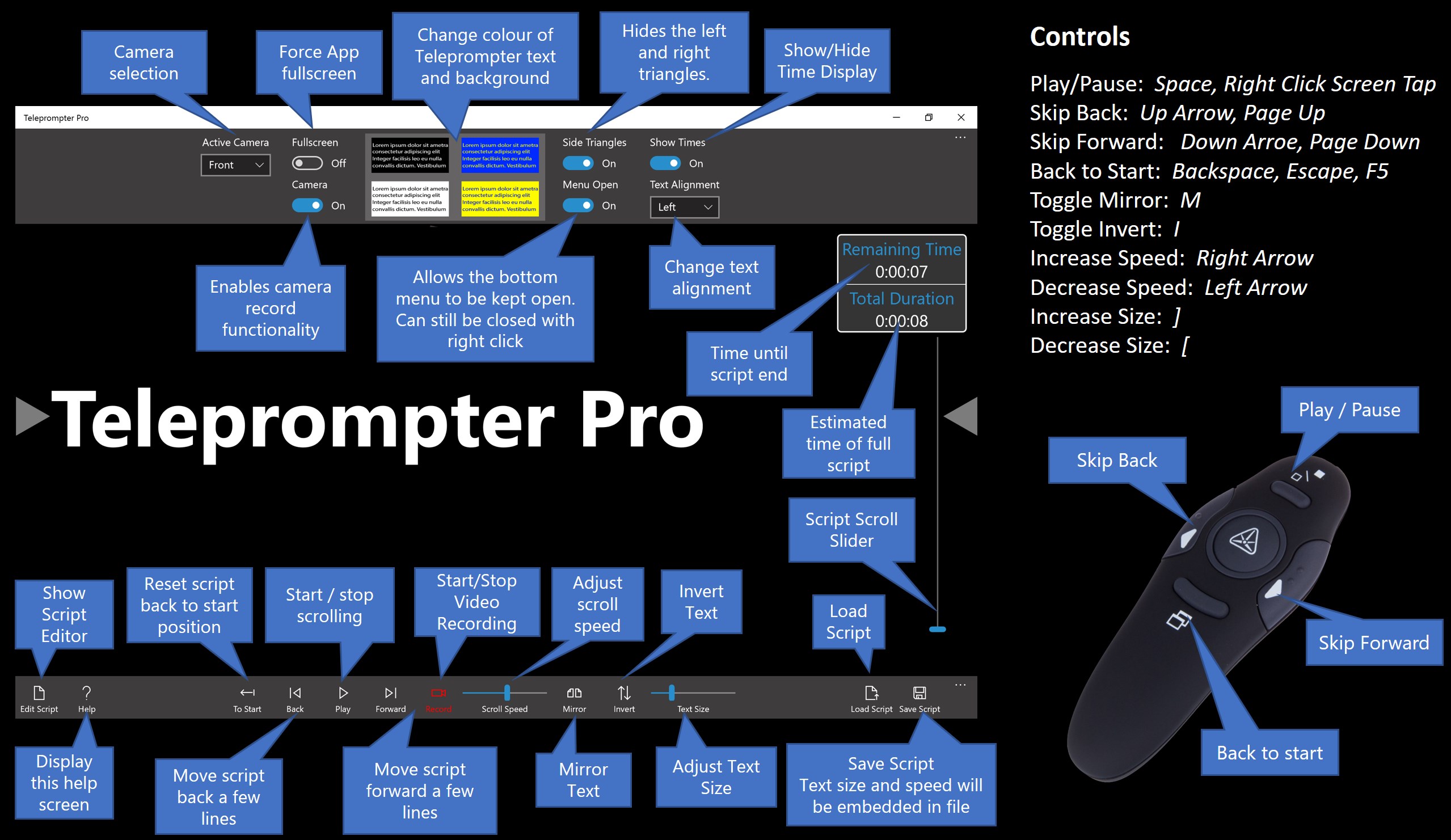 Teleprompter Pro for Windows 10