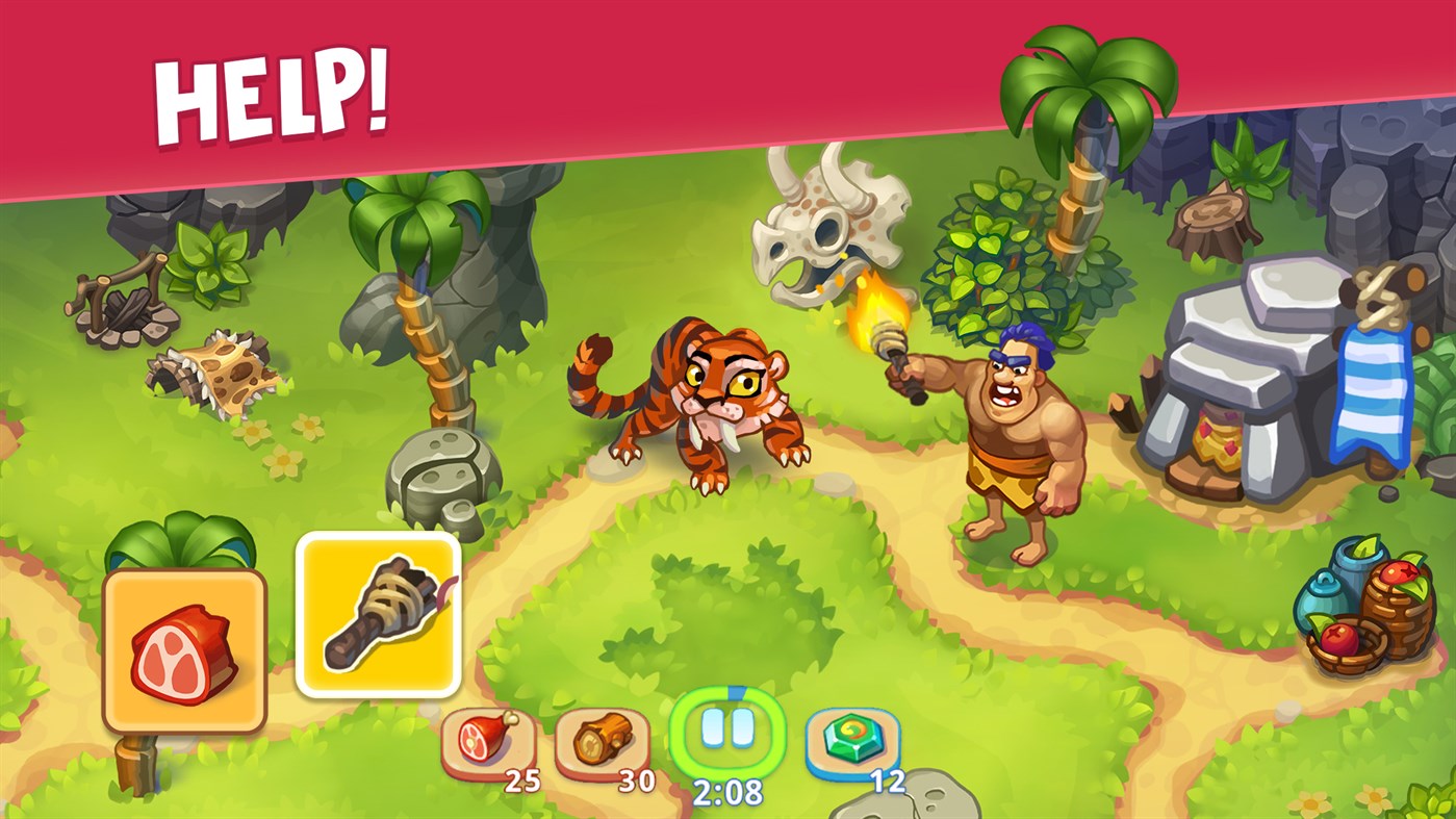 #1. Tribe Dash - Time management (Windows) By: MATRYOSHKA GAMES (CY) LTD