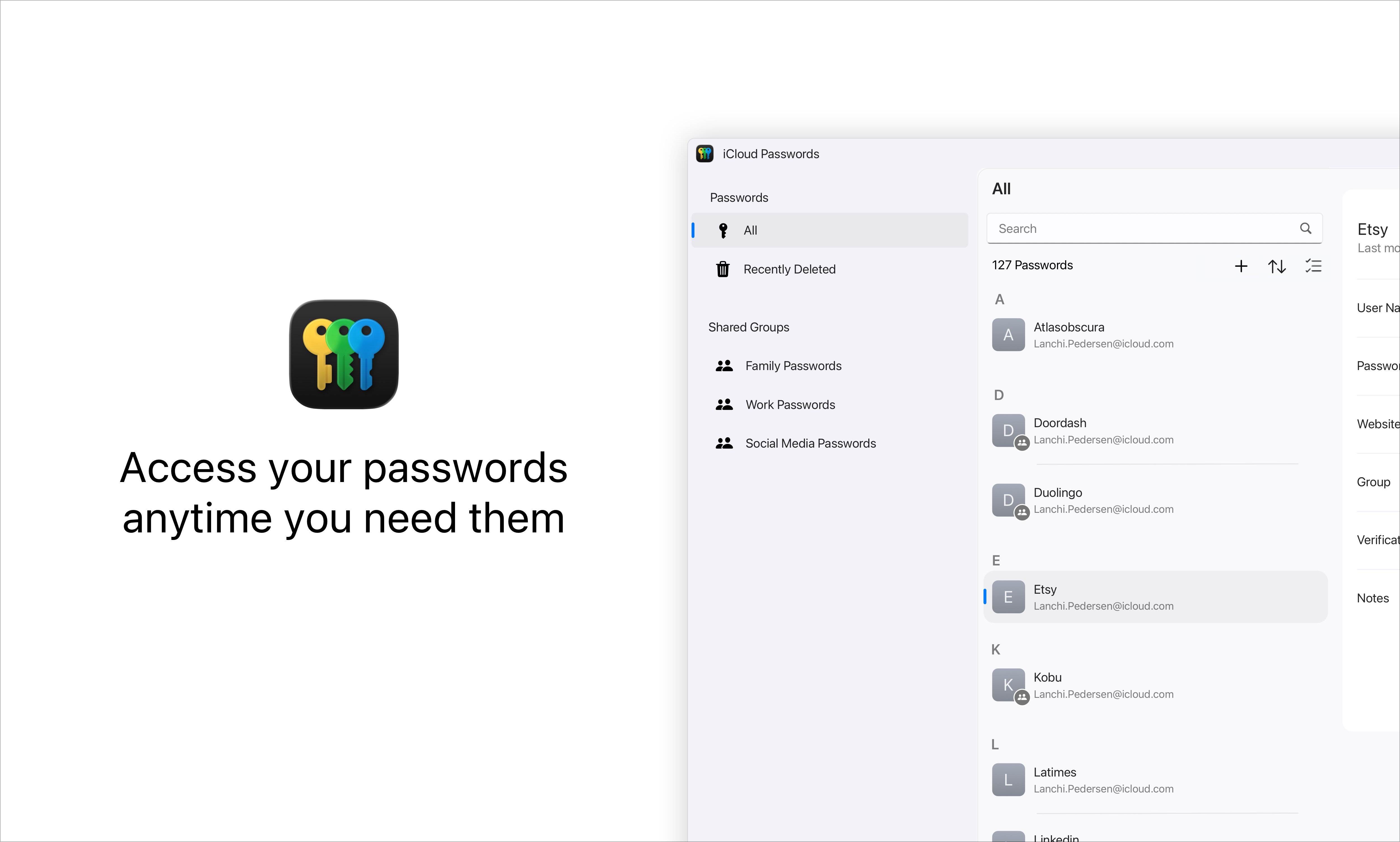 iCloud screenshot