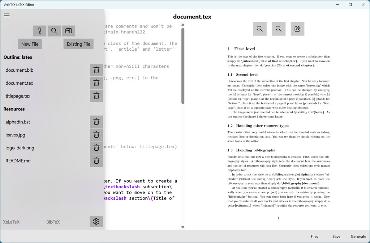 #2. VerbTeX LaTeX Editor (Windows) By: verbosus.com