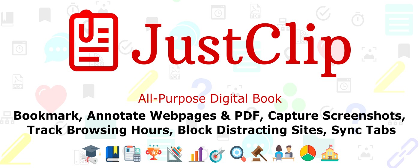 JustClip Web Clipper marquee promo image