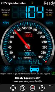 FREE GPS Speedometer screenshot 1
