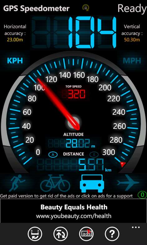 FREE GPS Speedometer Screenshots 1