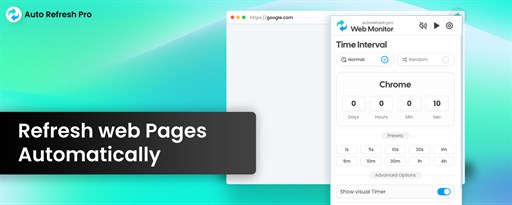 Auto Refresh Pro | Web Monitor marquee promo image