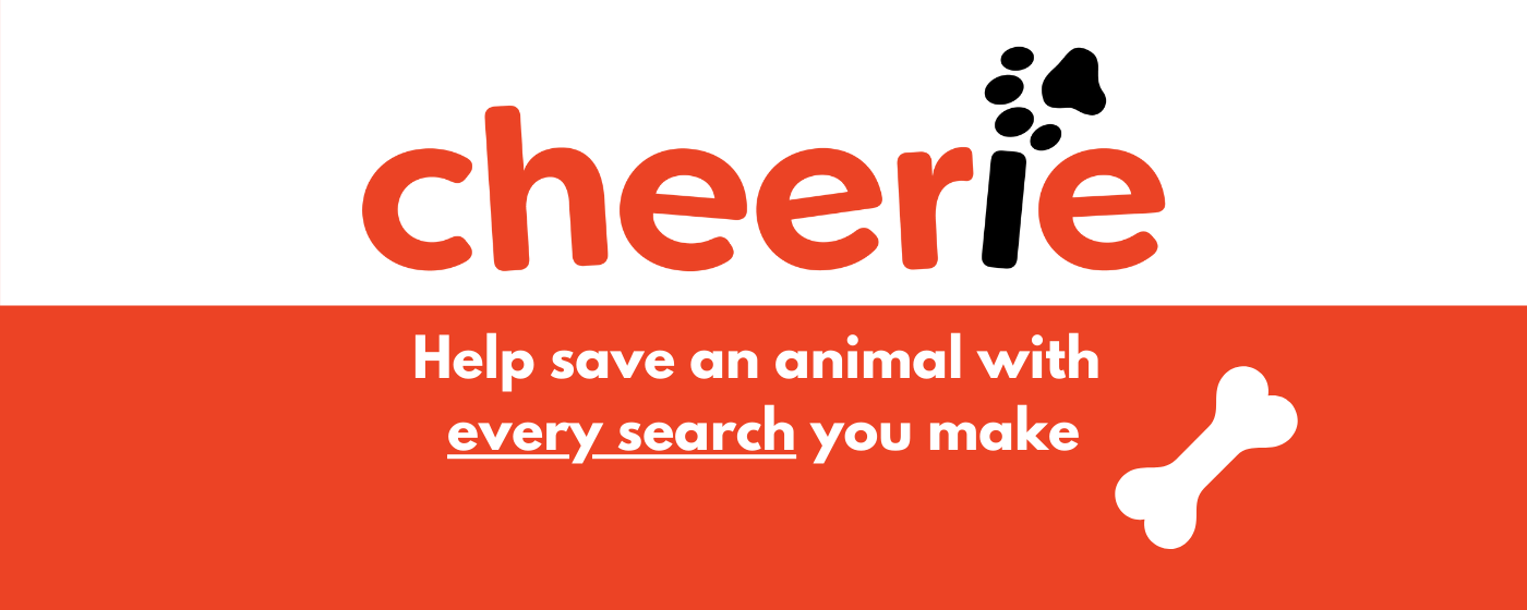 Cheerie - You Search. We Donate. marquee promo image
