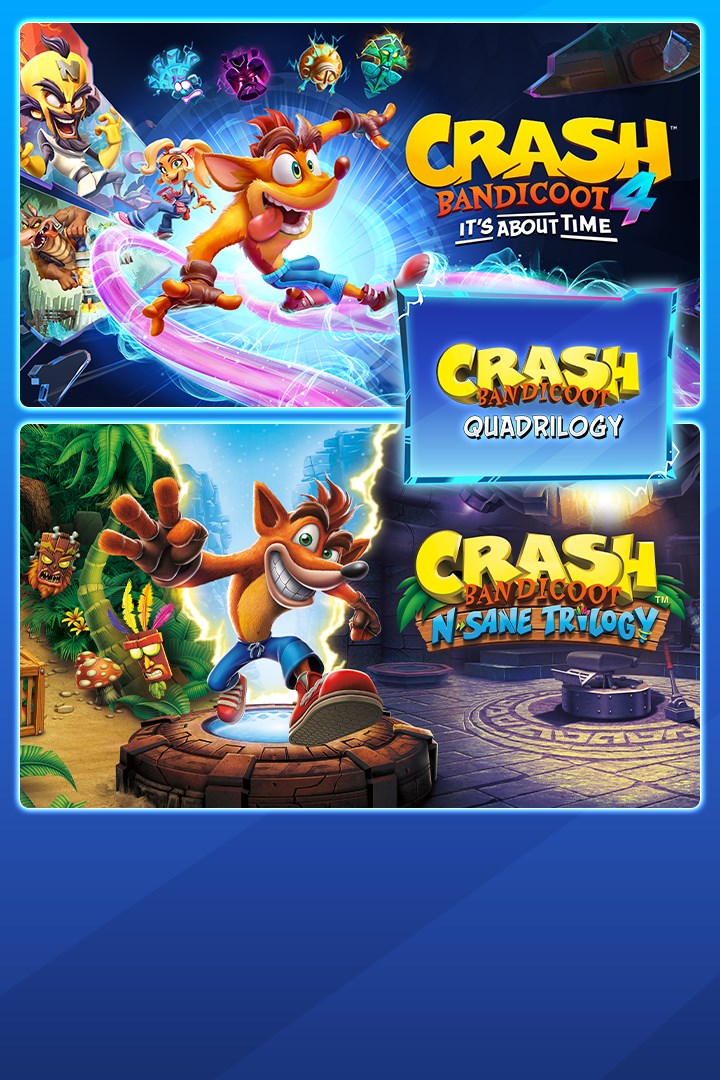 Crash Bandicoot - Pacote Quadrilogia