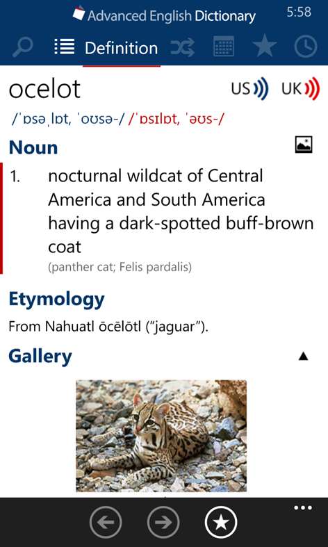 Advanced English Dictionary Screenshots 2