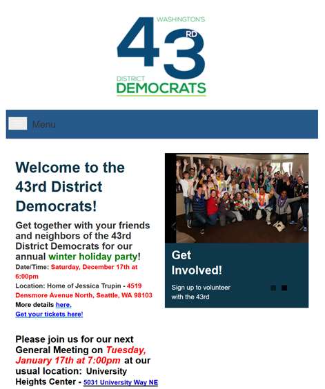 43rd District Democrats Screenshots 1