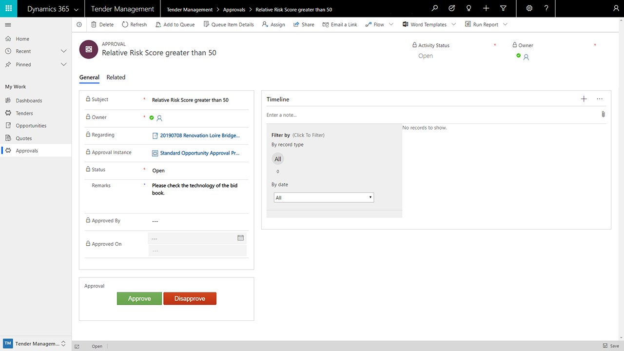 Snapshot 3 of Tender Management