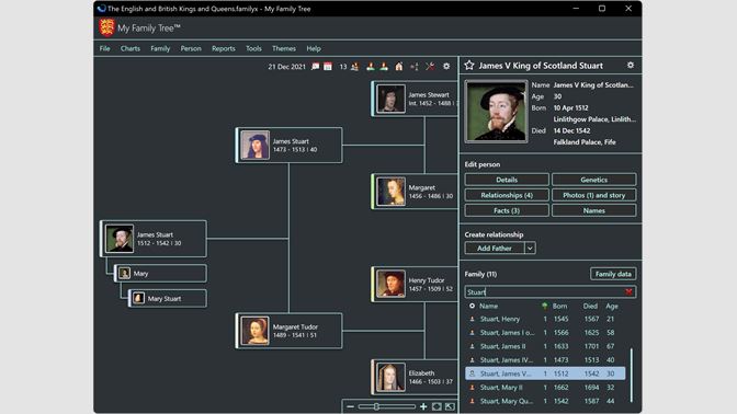 free family tree software for windows 10 compatible