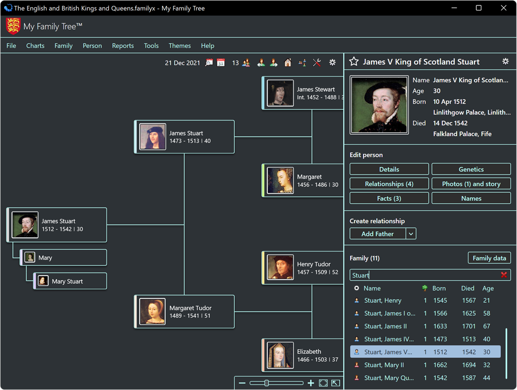 #6. My Family Tree (Windows) 来自: Chronoplex Software