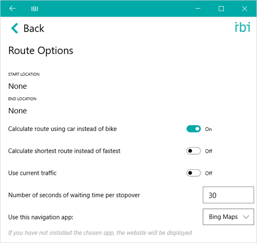 #8. IBI - the optimal route planner (Windows) 由: First Element