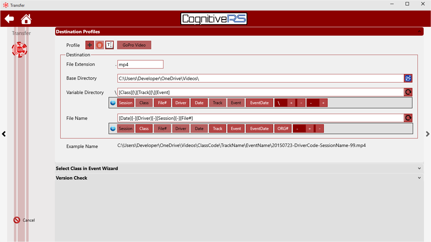 #2. Transfer RS (Windows) Με: Cognitive.RS