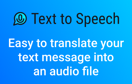 Text to Speech for Browser small promo image