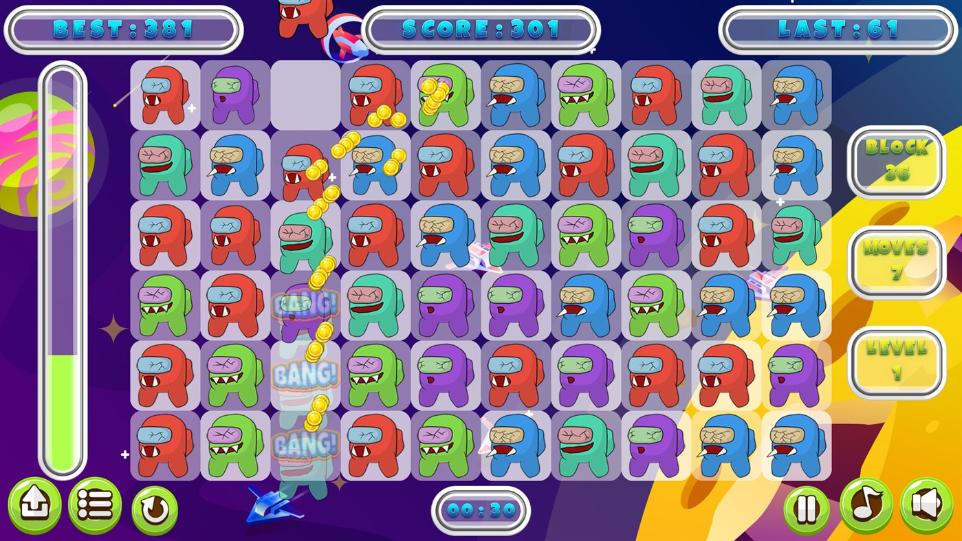 #2. Impostor Match 3 (Windows) Podle: CanardGames