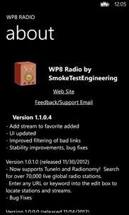 WP8 Radio screenshot 7