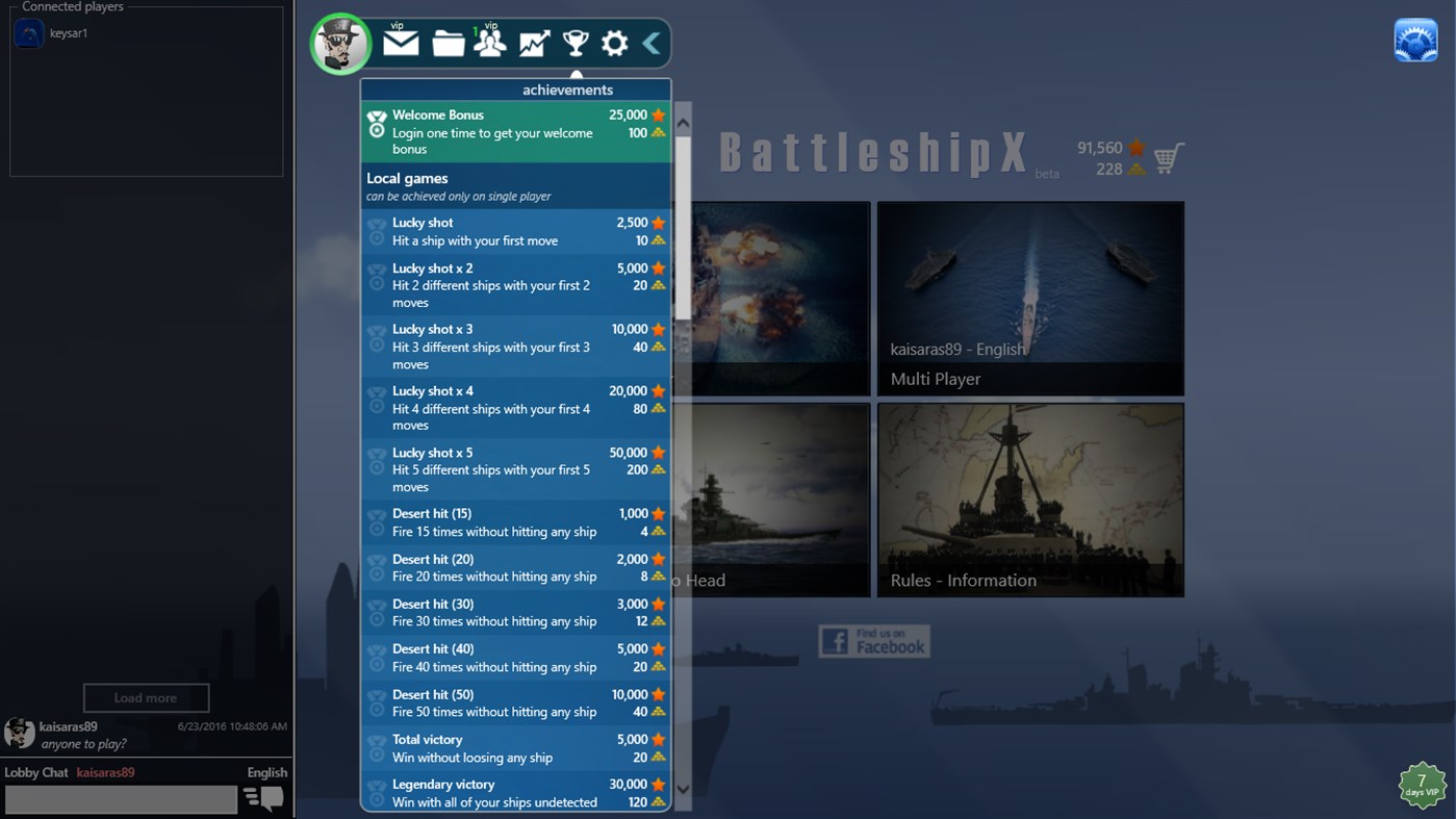 #3. BattleshipX (Windows) 由: Nektarios Giannoulis