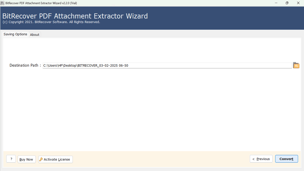 Snapshot 5 of BitRecover PDF Attachment Extractor