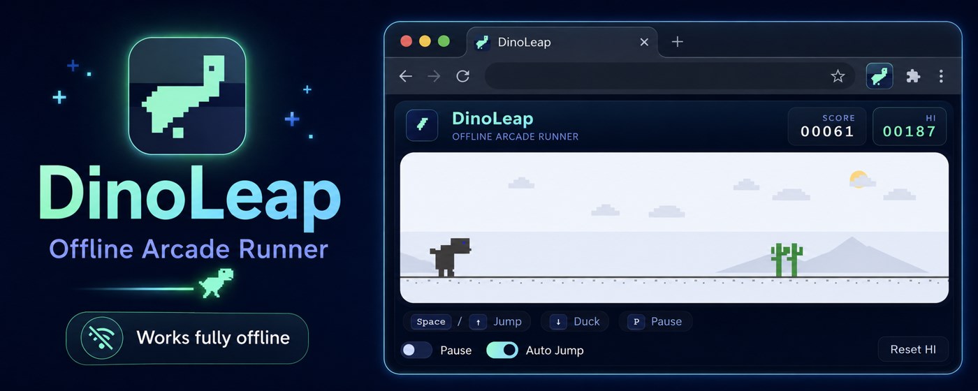 DinoLeap - Offline Arcade Runner