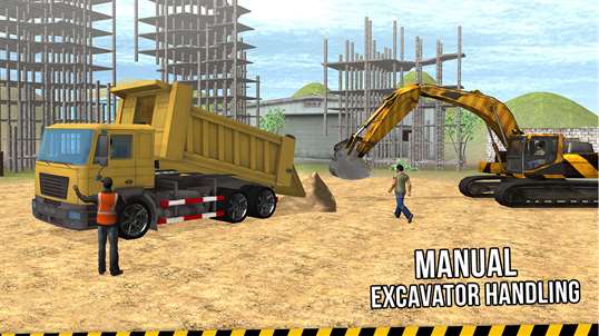 Excavator Crane Simulator - Buildings Construction screenshot 2