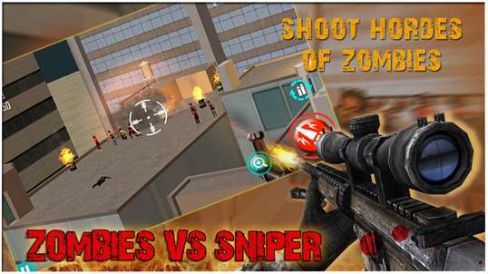 Zombies Vs Sniper - Helicopter Air Shooting Attack screenshot 3