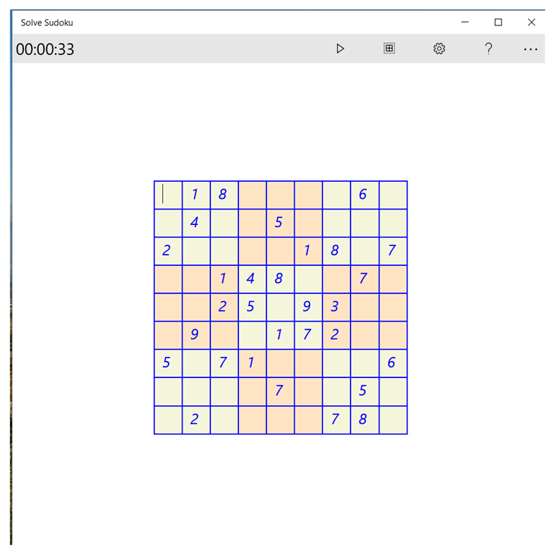 #1. Solve Sudoku (Windows) By: Yair Hirschfeld