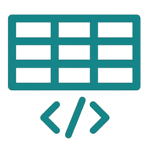 Paginated HTML table icon