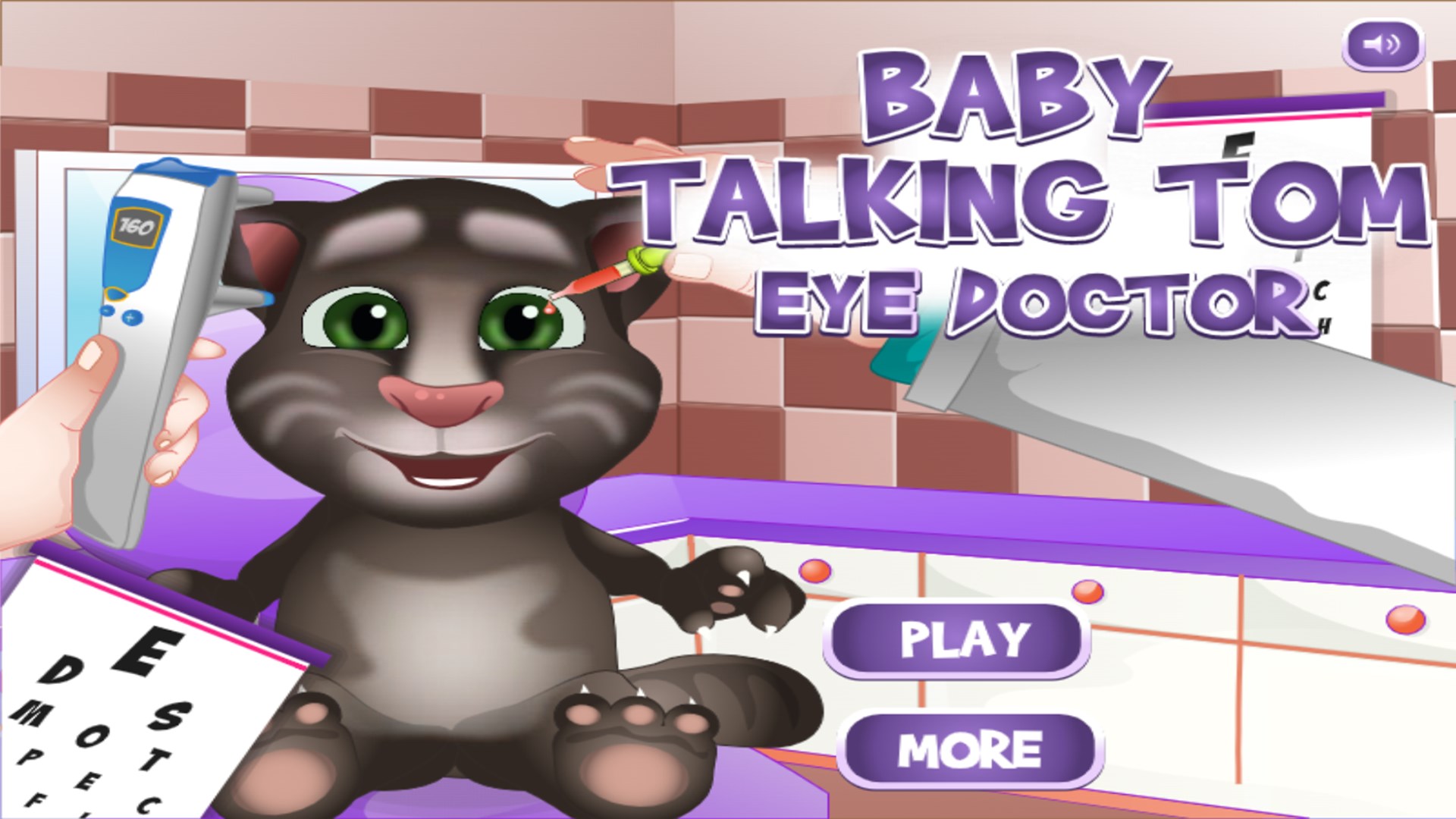 Talking Tom Eyes Up Close