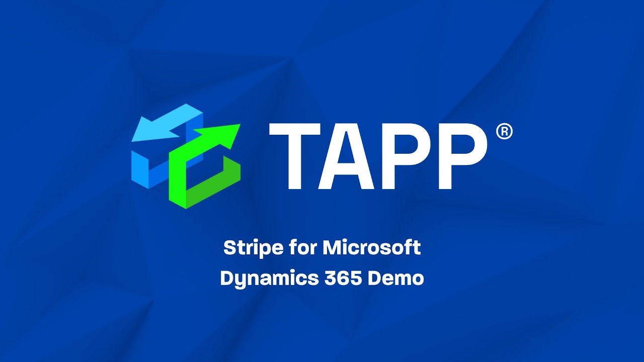 Snapshot 1 of Stripe for Dynamics 365 Sales - TAPP