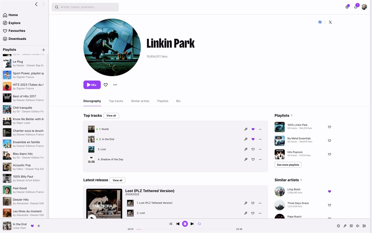 #7. Deezer Music (Windows) Av: Deezer SA