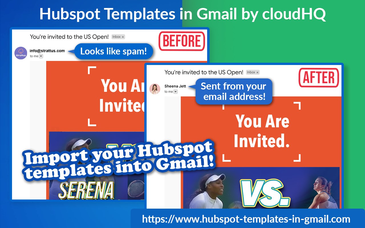 HubSpot Templates in Gmail by cloudHQ