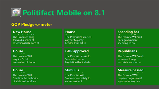 Politifact Mobile on 8.1 screenshot 5