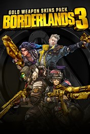 Pack skins de armas de oro de Borderlands 3