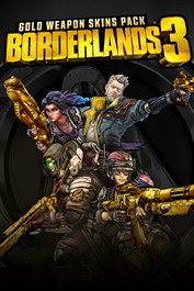 Набор золотых расцветок для оружия из Borderlands 3