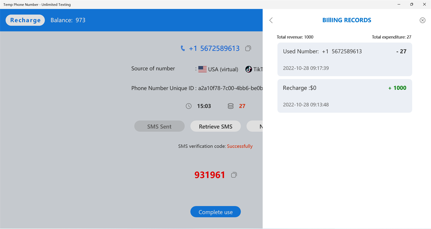 #10. Temp Phone Number - Unlimited Texting (Windows) 作者: SecurityDevelopment
