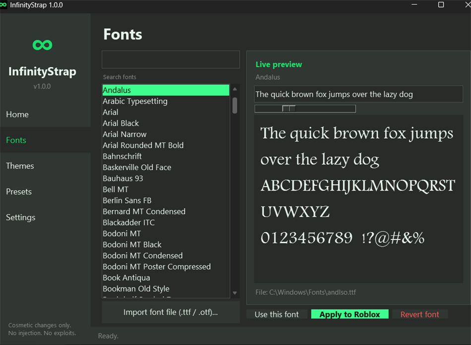 InfinityStrap (Windows) Προγραμματιστής: Infinity Software Studios