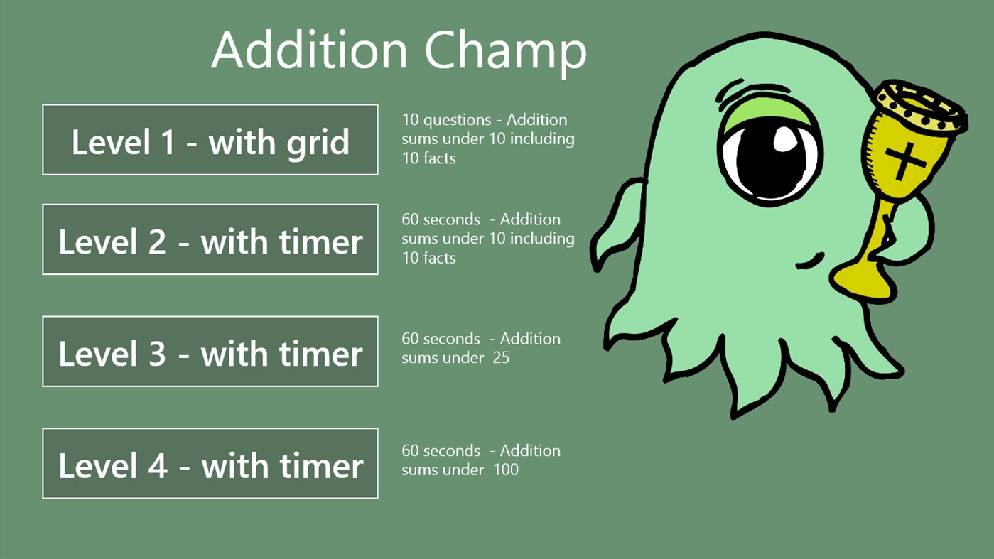 #1. Addition Champ (Windows) 由: NBurgess