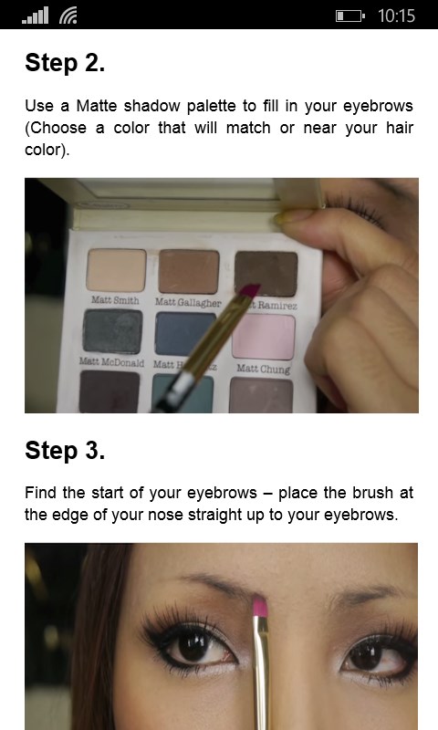 Screenshot 2 DIY Eyebrows Step by Step windows