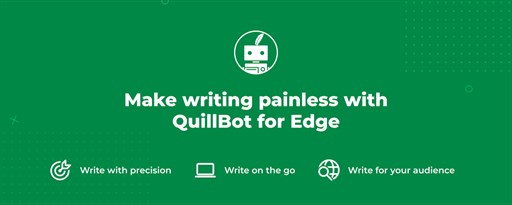 QuillBot: AI Writing and Grammar Checker Tool marquee promo image