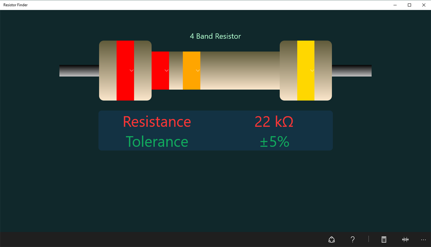 #3. Resistor Finder (Windows) 由: I.Alimpertis