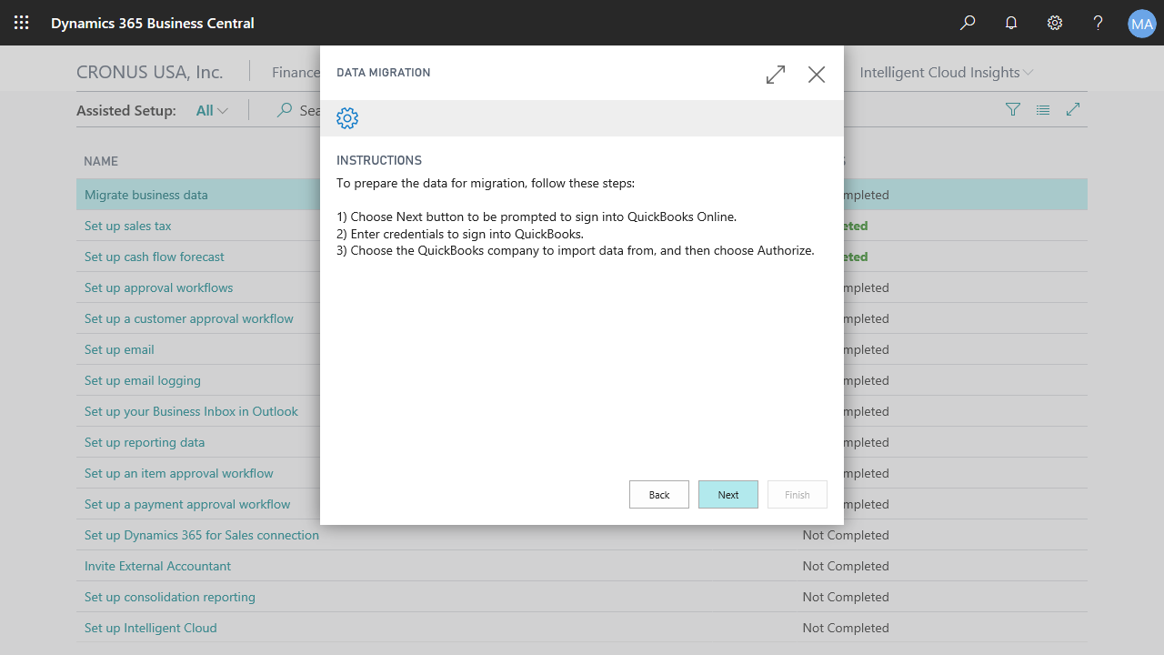 Snapshot 2 of QuickBooks Data Migration