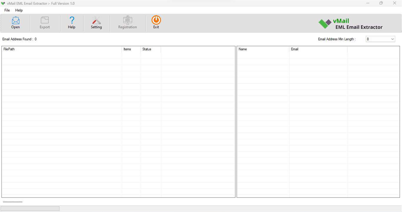 #1. EML Email Extractor (Windows) De: VSOFTWARE