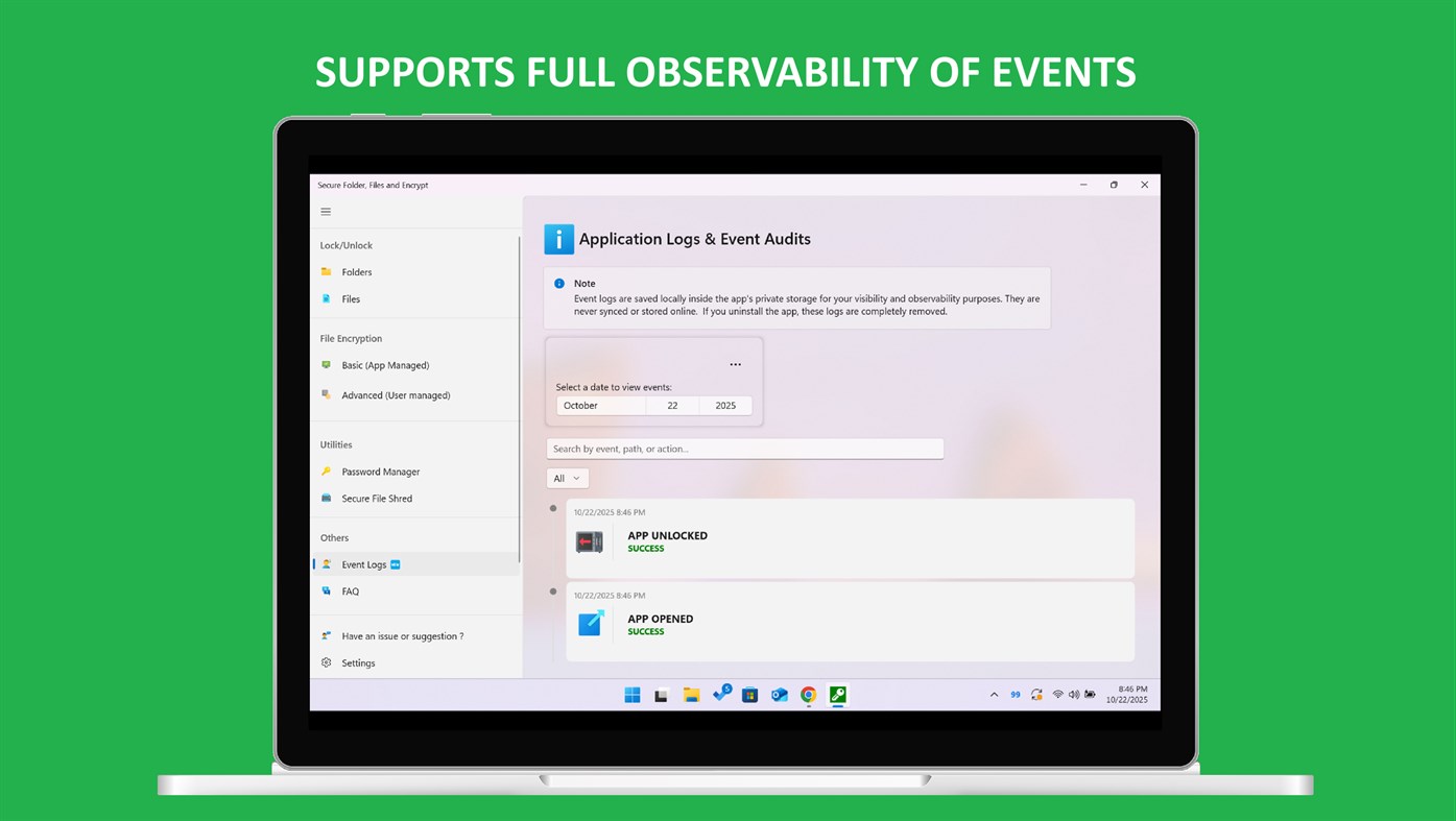 #6. Secure Folder, Files and Encrypt (Windows) 作者: MedhaChaitanya