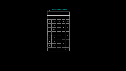 Simple Expression Calculator screenshot 1