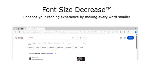 Font Size Decrease for Microsoft Edge marquee promo image