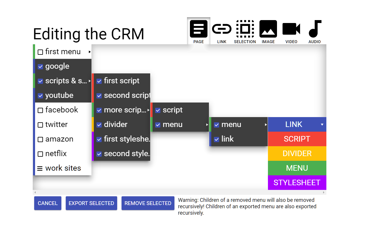 Custom Right-Click Menu for Microsoft Edge