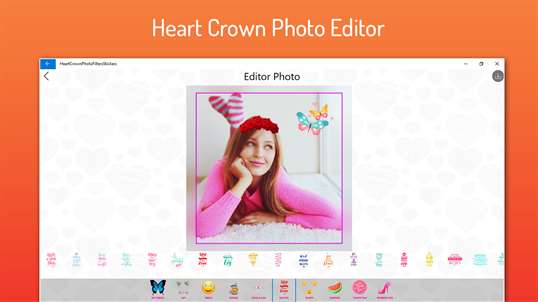 Heart Crown Photo Editor screenshot 1