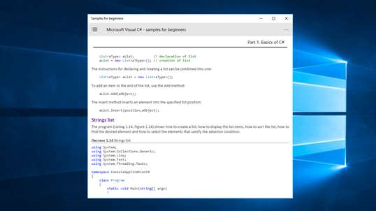 Microsoft Visual C# for beginners screenshot 4