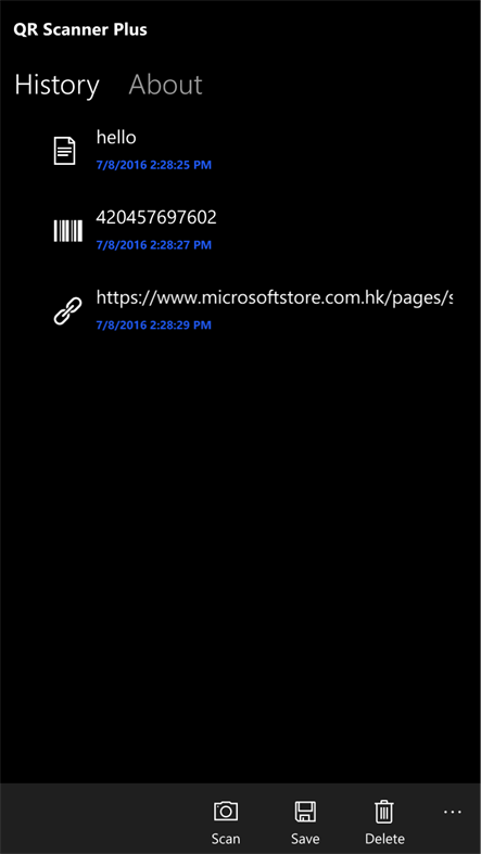 #2. QR Scanner Plus (Windows) Bởi: KKStephen